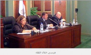 رئيس حزب الحرية والعدالة: مفهوم السمع والطاعة فى الجماعة لن يضر المجتمع 1 مرسي