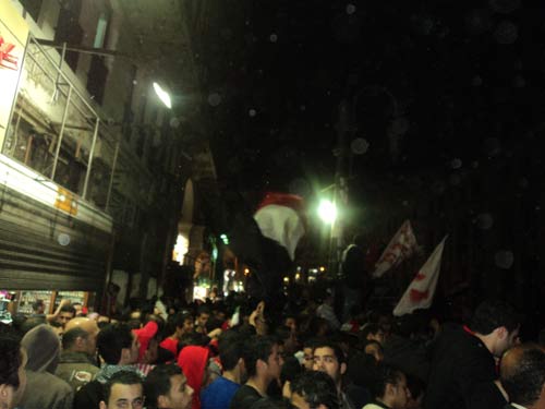 بالصور - شلل في "الإسعاف" وإغلاق شارع 26 يوليو في وقفة الألتراس والمتظاهرين أمام القضاء العالي 4 التراس3