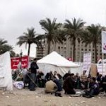تزايد أعداد خيام المعتصمين أمام قصر الاتحادية
