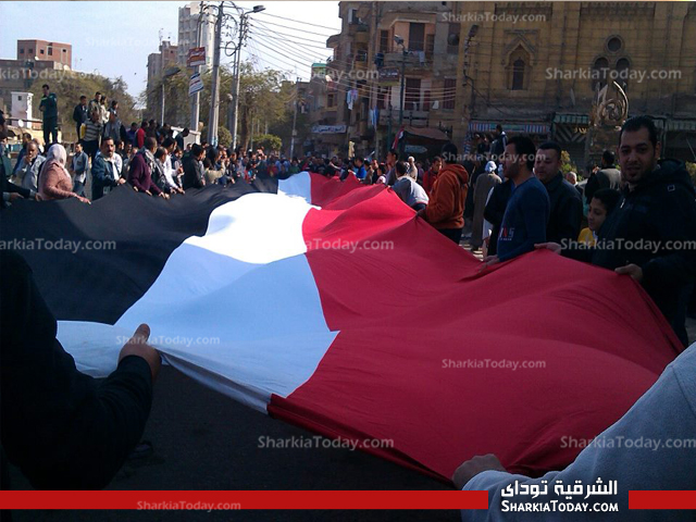 بالصور .. مسيرة تجوب شوارع الزقازيق للمطالبة بإسقاط حكم المرشد واقالة حكومة قنديل 6 1
