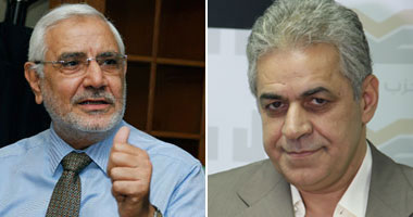 عزاء " محمد الجندى" يجمع "صباحى وأبو الفتوح" 1 أبو الفتوح وحمدين