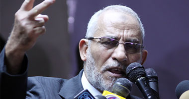 "بديع": أؤيد مطالب أهل بورسعيد بالتحقيق فى أحداث العنف 1 بديع يلتقى وفدا من