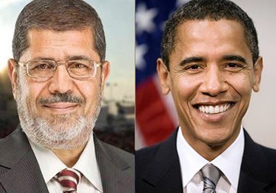 أوباما يدعو مرسي لزيارة الولايات المتحدة فى اتصال هاتفي بينهما 1 مرسى واوباما