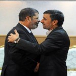 مباحثات بين مرسى ونجاد في استراحة الرئاسة بمطار القاهرة 1 مرسى ونجاد