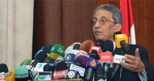عمرو موسى: إجراء الانتخابات الآن يزيد الأمور صعوبة 1 2