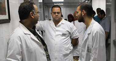 أطباء مستشفى ههيا المركزى يمتنعون عن العمل وأحدهم يضرب عن الطعام 1 أطباء مستشفى ههيا