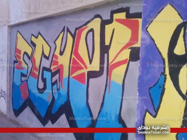ثوار الشرقية يرسمون "جرافيتي الثوره" أمام منزل الرئيس بالزقازيق 2 1