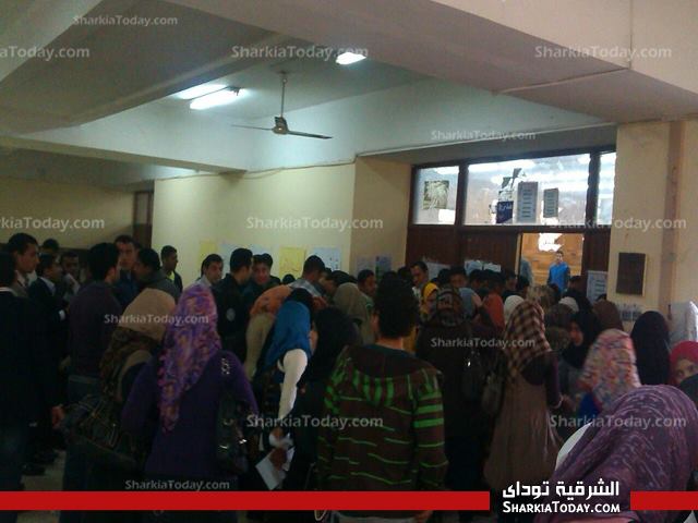 توافد طلاب حقوق حقوق الزقازيق علي لجان الانتخابات للادلاء بأصواتهم 2 1