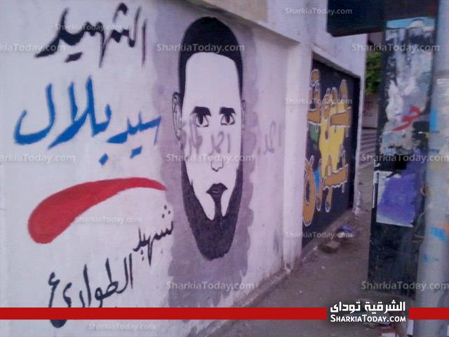 ثوار الشرقية يرسمون "جرافيتي الثوره" أمام منزل الرئيس بالزقازيق 5 4
