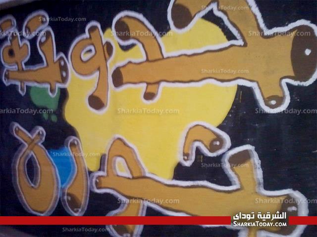 ثوار الشرقية يرسمون "جرافيتي الثوره" أمام منزل الرئيس بالزقازيق 6 6
