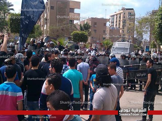 بالفيديو| استنفار أمني في محيط منزل الرئيس بالزقازيق للسيطره علي المظاهرات 2 1