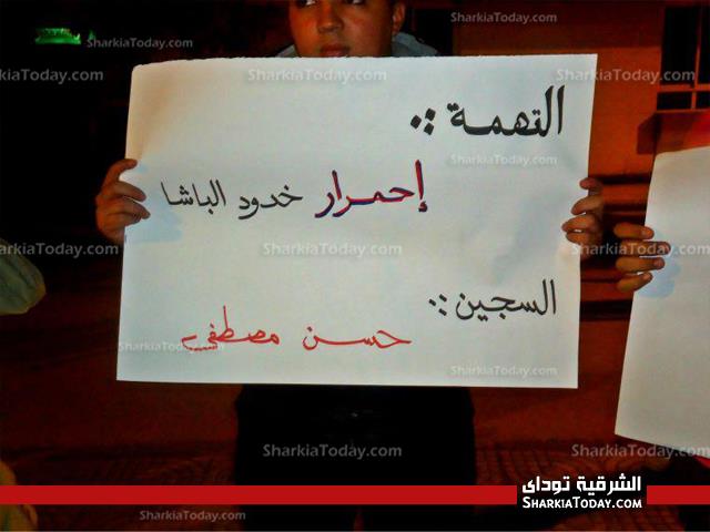 مظاهره للاشتراكيين الثوريين أمام نادي قضاة بالشرقية للافراج عن زملائهم المحتجزين 2 7
