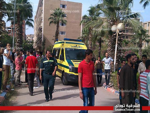 كلية الطب ومديرية الصحه وجامعة الزقازيق: لا توجد أي حالات مصابه بالتسمم... والطلاب أصيبوا بالفزع بسبب "الاشاعات" 1 images