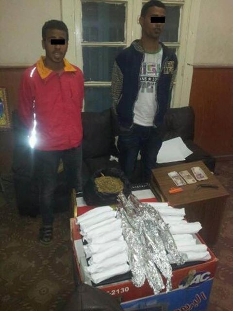 ضبط 3 أسلحة نارية و42 طلقة و264 لفافة بانجو بحوزة عصابة بمنيا القمح 1 ضبط كل من