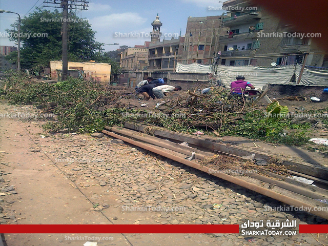 انفراد..بالصور| بلطجية يسيطرون علي أراضي الدولة بالزقازيق ويهدمون سور السكة الحديد لبناء محلات عليها في غياب تام للأمن والمحليات 3 1