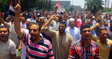 انفجار اسطوانة بوتاجاز واحتراق خيمة باعتصام أنصار المعزول بـ"النهضة" 1 انفجار اسطوانة بوتاجاز واحتراق
