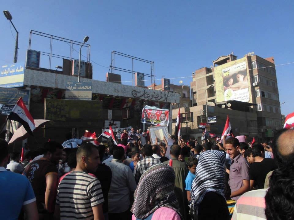القوي الثورية بمنيا القمح تحشد الاهالي لدعم بيان القوات المسلحة 1 mnya