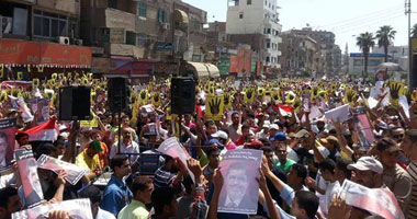 تظاهرة بمحيط منزل "مرسى" بالزقازيق 1 تظاهرة