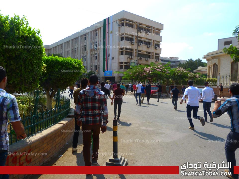جامعة الزقازيق: طلاب الأخوان اتلفوا أرصفة الجامعة وشوهوا مبانيها 2 مظاهره الاخوان