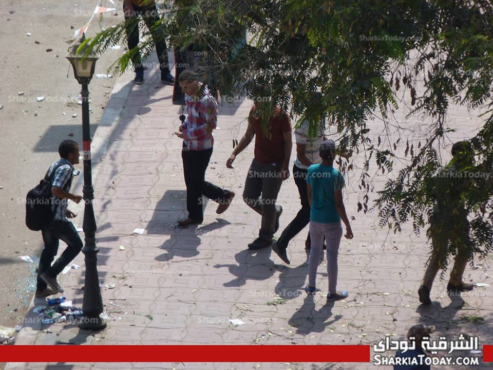بالصور : اشتباكات دامية فى الأسبوع الأول للدراسة بجامعة الزقازيق 1 اخوان
