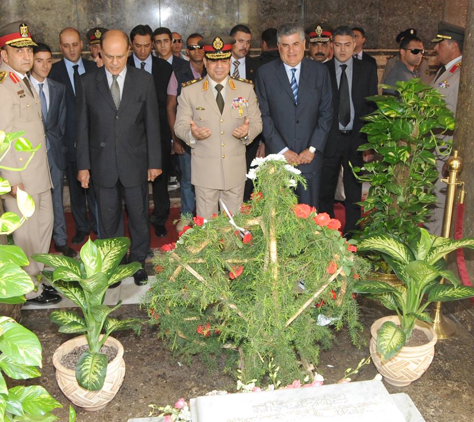 السيسي يشارك أسرة الزعيم جمال عبد الناصر إحياء الذكري 43 لرحيله 1 السيسى
