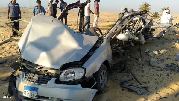 مقتل جنود بتفجير سيارة مفخخة بسيناء 1 EGYPT-UNREST-SINAI-BLAST
