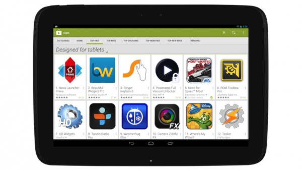 “جوجل” تعلن عن تعديلات على متجر “جوجل بلاي” لمستخدمي الأجهزة اللوحية 1 designed-for-tablets-598x337