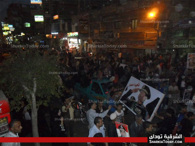 بالصور ..أهالي أبو كبير يحتفلون بالذكري الأربعين لنصر أكتوبر 1 سادات