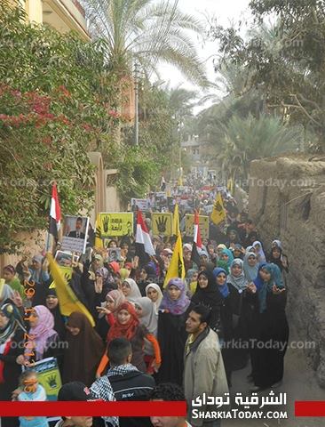 مسيرة للإخوان بالقرين في ذكرى مرور 100 يوم علي « ضحايا أبوزعبل» 2 2