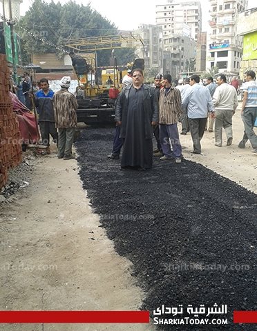 بدء المرحلة النهائية لرصف ميدان عرابي بالزقازيق 2 3