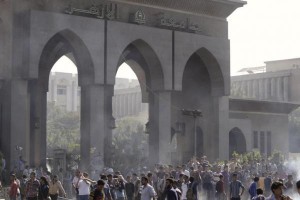 الأمن يقتحم المدينة الجامعية للأزهر للمرة الثانية 1 الازهر