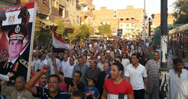 مسيرة بالإبراهيمية لدعم الجيش والاستفتاء 1 مسيرة جيش