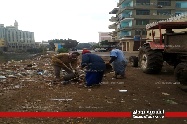 بالصور..حملات نظافة مكثفة بكفرالحصر وبيشا 1 05