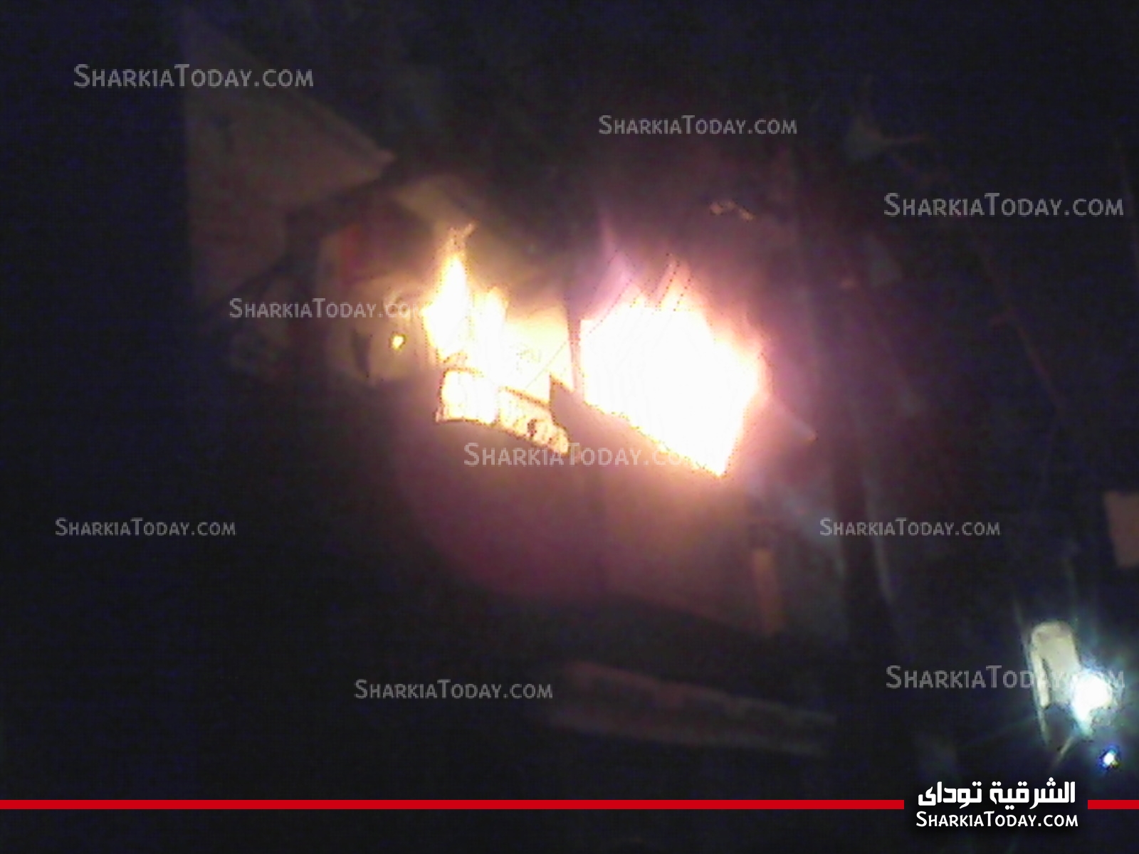 حريق منزل بالقومية دون اي خسائر بالارواح 1 2