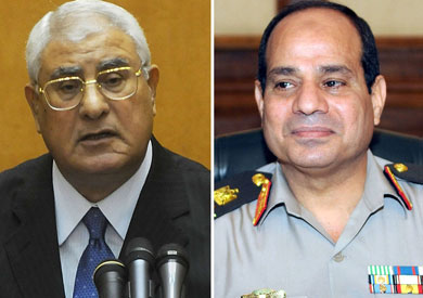 240 ضيفا في تحديد موعد الاستفتاء على الدستور بالرئاسة 1 mansor-sisi-1777