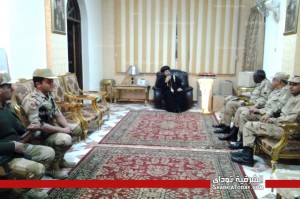 وفد عسكرى فى زيارة الى كنيسة ماريوحنا بالزقازيق لتهنئة الأقباط بعيد الميلاد 1 وقد