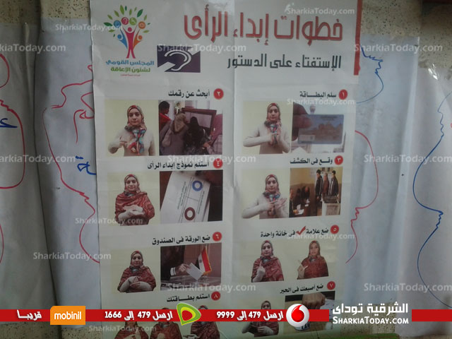 القومى لشؤون الإعاقة يضع ارشادات داخل اللجان لتسهيل عملية الاستفتاء 1 5