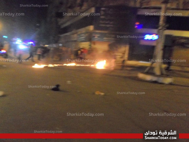 بالفيديو والصور : حرب شوارع بميدان القومية في الزقازيق 1 حرب