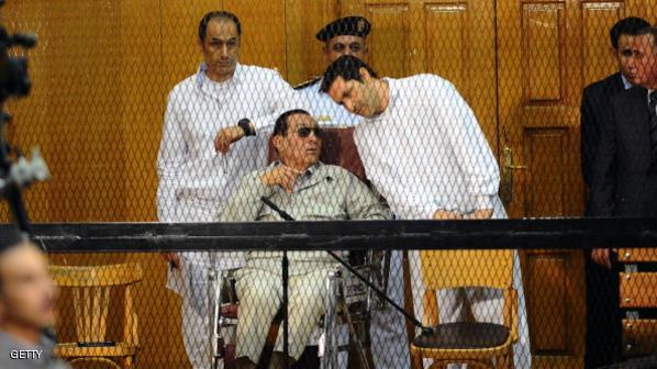 بدء محاكمة مبارك بقضية "قصور الرئاسة" 1 EGYPT-POLITICS-UNREST-MUBARAK-TRIAL