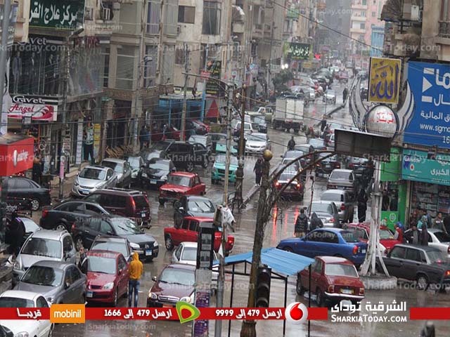 بالصور ...ميدان القومية يغرق في مياه الأمطار بالزقازيق 1 ميدان القومية يغرق في مياه الأمطار بالزقازيق (2)