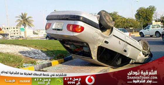 مصرع ضابطين من الشرقية وإصابة آخر فى انقلاب سيارة بالمنيا 1 حادثة سيارة