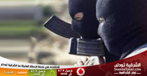 مسلحين يخطفون رجل أعمال بطريق "بلبيس – القاهرة الصحراوى" بالشرقية 1 مسلحون