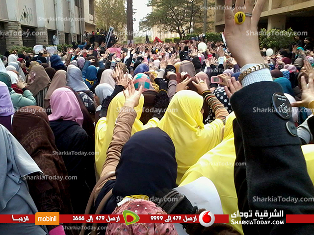 بالصور ...انتظام الدراسة بجامعة الزقازيق ومسيرة للإخوان داخل الحرم الجامعي 3 10