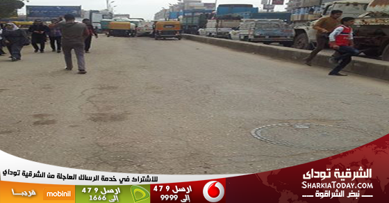 الازدحام المروري بكفر صقر أصبح أزمة مزمنة ومتفاقمة .. و الاهالى يهددون بالاعتصام امام مجلس المدينة 1 ازدحام بكفر صقر