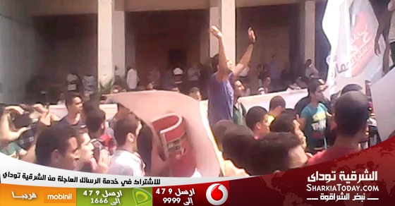 انطلاق مسيرات بجامعة الزقازيق للمطالبة بالافراج عن المعتقلين 1 مظاهره اخوان