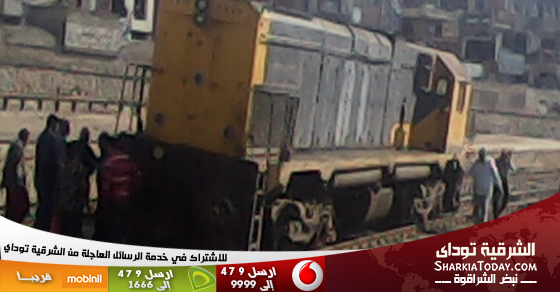 عربة قطار تخرج عن القضبان بأبوكبير 1 عربة قطار