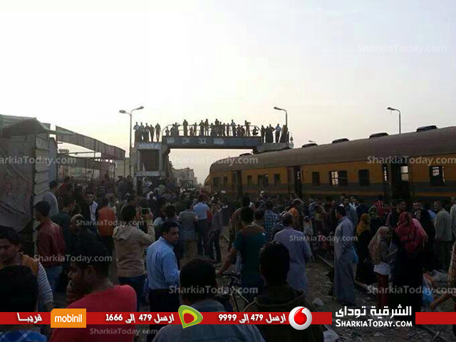 ننفرد بنشر الصور الأولي لمصابي حادث قطار فاقوس 2 قطار فاقوس