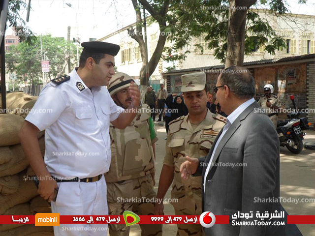 بالصور : محافظ الشرقية فى زيارة تفقديه للجان مدارس الزقازيق في اليوم الثالث للانتخابات الرئاسية 2014 3 2