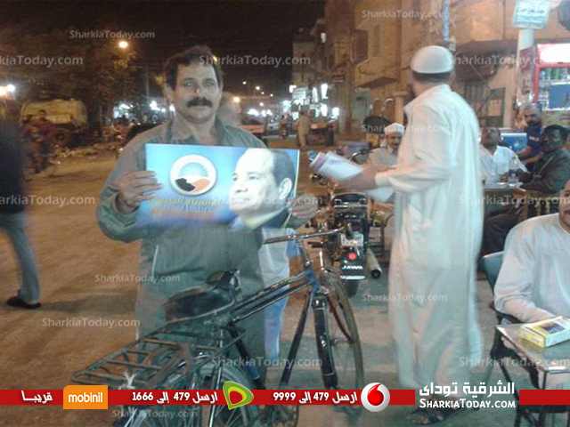 بالصور.. جولات ميدانية لـ النور بالشرقية لدعم السيسي ببلبيس 1 السيسي-3
