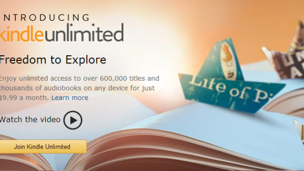 “أمازون” تعتزم إطلاق خدمة اشتراكات للكتب الإلكترونية 1 Amazon.com-Kindle-Unlimited-Unlimited-Reading.-Unlimited-Listening.-Any-Device.-598x337